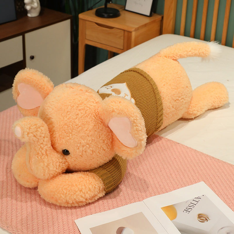 Large Sweater Lying Elephant Throw Pillow Plush Toy Doll What Else You Got?