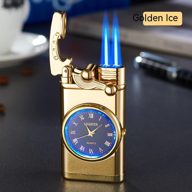 2‑in‑1 Watch Lighter – Real Dial Wristwatch with Windproof Blue Flame Torch (Refillable Butane What Else You Got?