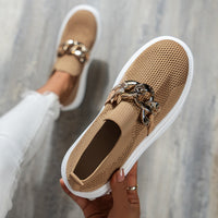Trendy Women's Chain Mesh Flats 2026 – Lightweight Jelly Shoes for Summer (Sizes 5-10)