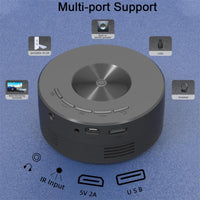 WiFi Smart Projector 1080P LED Mini Home Theater - Portable & Eye-Protecting Video Projector for Family Worship & Movie Nights