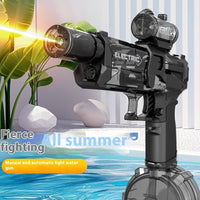 Electric Full-Auto Water Gun with LED Lights – Ultimate Summer Squirt Pistol for Kids & Teens