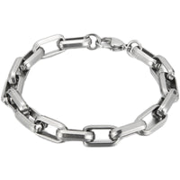 Men's Titanium Steel Hip-Hop Geometric Bracelet - Stylish & Durable Christian Jewelry