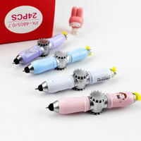 Fingertip Gyro Spinner Pen - Stress-Relieving Blue Ballpoint Pen Set (4-Pack)