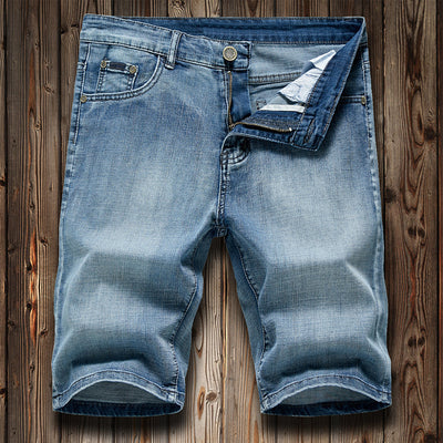 Men's Stretch Denim Capri Shorts