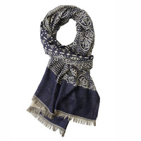 Ethnic Yarn-Dyed Totem Scarf – Unisex Rayon Winter Scarf 65 × 195 cm