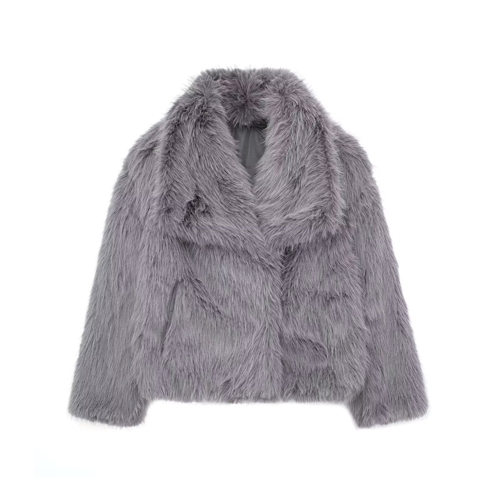 Fluffy Warm Plush Lapel Coat What Else You Got?