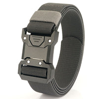 Tactical Quick Release Buckle Belt for Men - Military Style Braided Elastic Belt