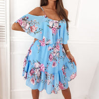 Floral Ruffled Suspender Dress - Feminine & Flirty Summer Style