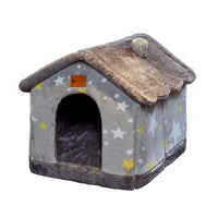 Cozy Foldable Pet House – Warm & Safe Dog & Cat Bed for Winter (5 Colors & 3 Sizes)