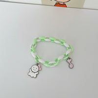Y2K Gummy Bear Heart Charm Bracelet – Colorful Kawaii Jewelry