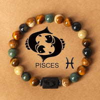 Divine Zodiac Stone Bracelet – 12 Signs, Natural Energy Jewelry
