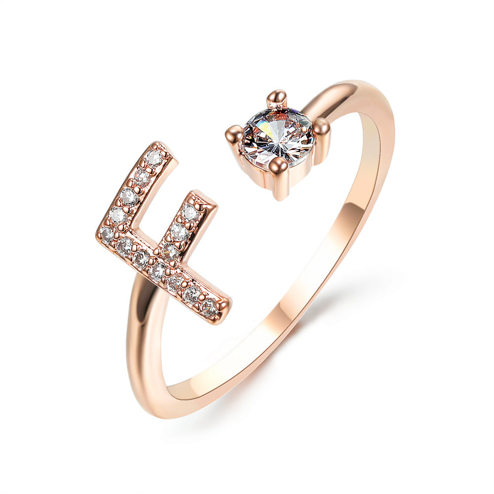 New Design Adjustable 26 Initial Letter Ring Fashion Jewelry For Women Simple Elegant Jewelry What Else You Got?
