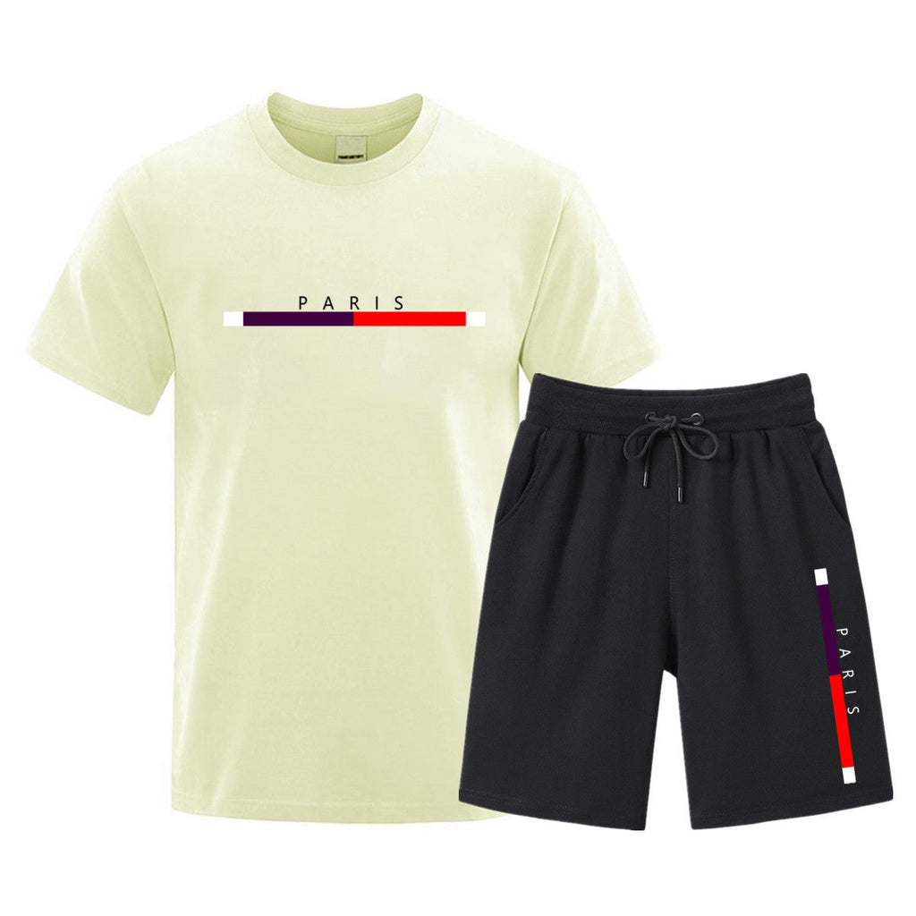 Men’s Cotton T‑Shirt & Shorts Set – Casual Printed Two‑Piece Outfit for Sports & Leisure (S–3XL) What Else You Got?