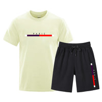 Men’s Cotton T-Shirt & Shorts Set – Breathable Casual Two-Piece Outfit S–3XL