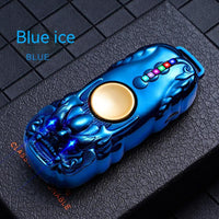 USB Rechargeable Fidget Spinner Lighter – Windproof Tungsten Coil Metal EDC