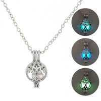 Glow-in-the-Dark Tree of Life DIY Round Necklace - Symbol of Faith & Light