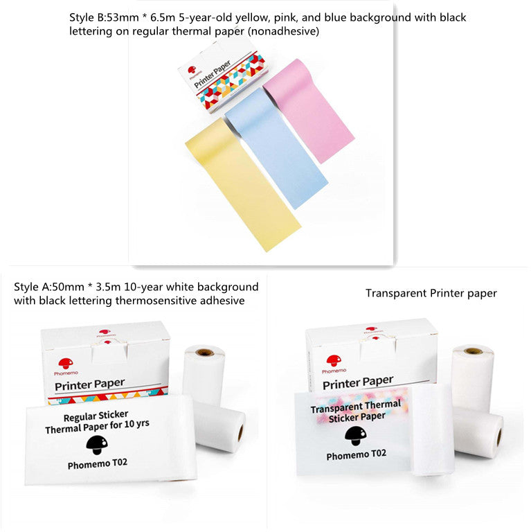 Portable Mini Thermal Label Printer Home Photo Printer Student Wrong Question Printer Bluetooth-compatible Mini Label Printer Price Tag What Else You Got?
