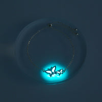 Glow-in-the-Dark Butterfly Bracelet – Electroplated Copper Bangle