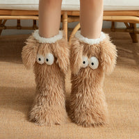 Cozy Fleece Snow Socks – Anti-Slip Winter Warmers with Adorable Pet Designs (One Size Fits Most)