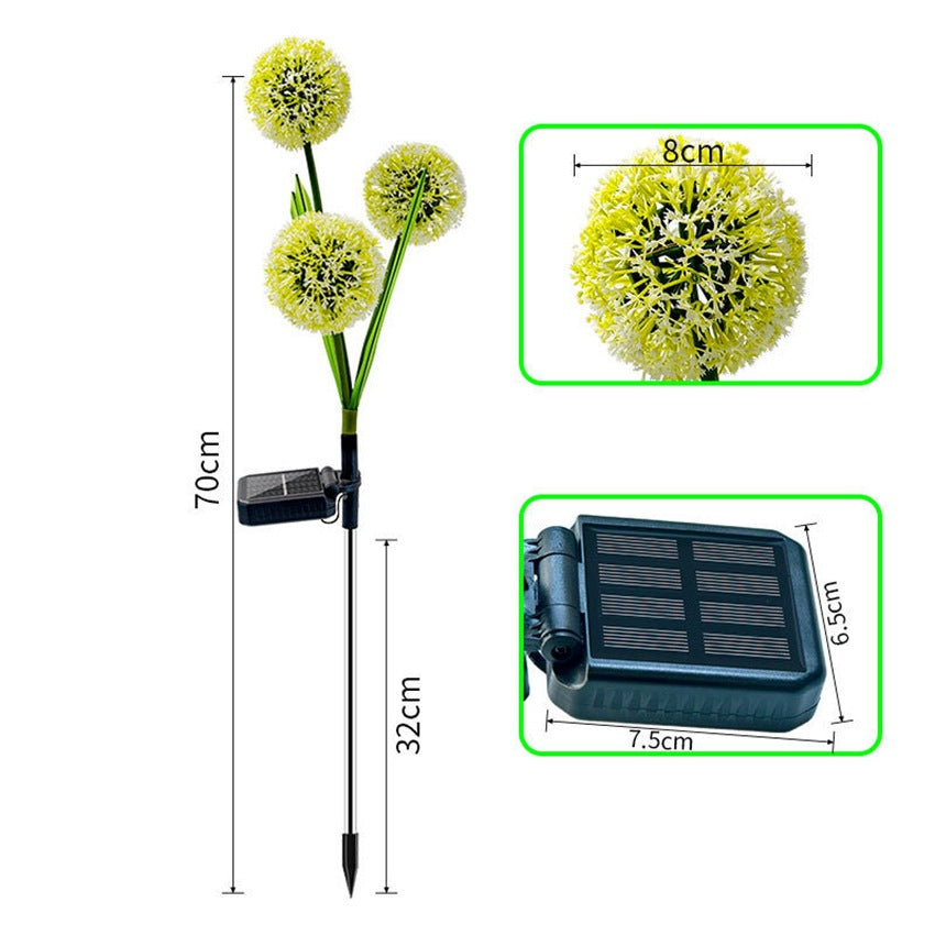 Solar Dandelion Garden Lights – Color-Changing LED Onion Ball Ground Lamps, Waterproof Outdoor Pathway Decor What Else You Got?