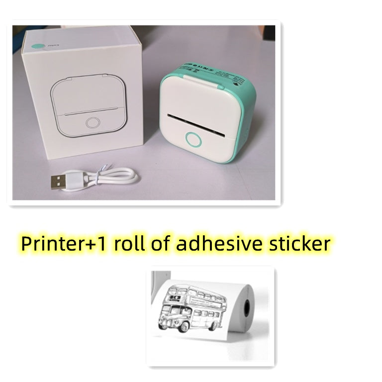 Portable Mini Thermal Label Printer Home Photo Printer Student Wrong Question Printer Bluetooth-compatible Mini Label Printer Price Tag What Else You Got?