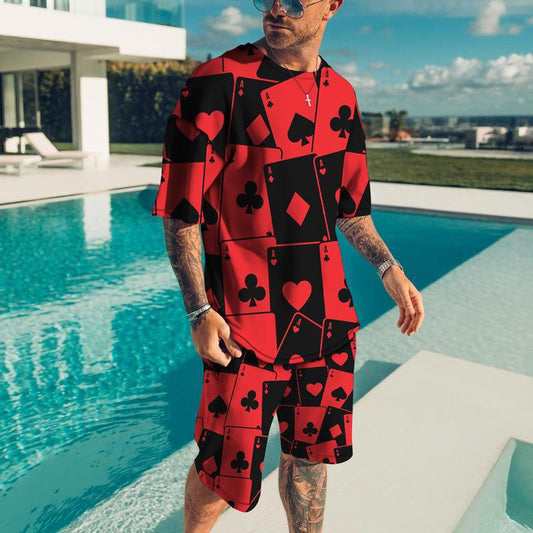 Short Sleeve Foreign Trade Men Leisure Set Suit What Else You Got?