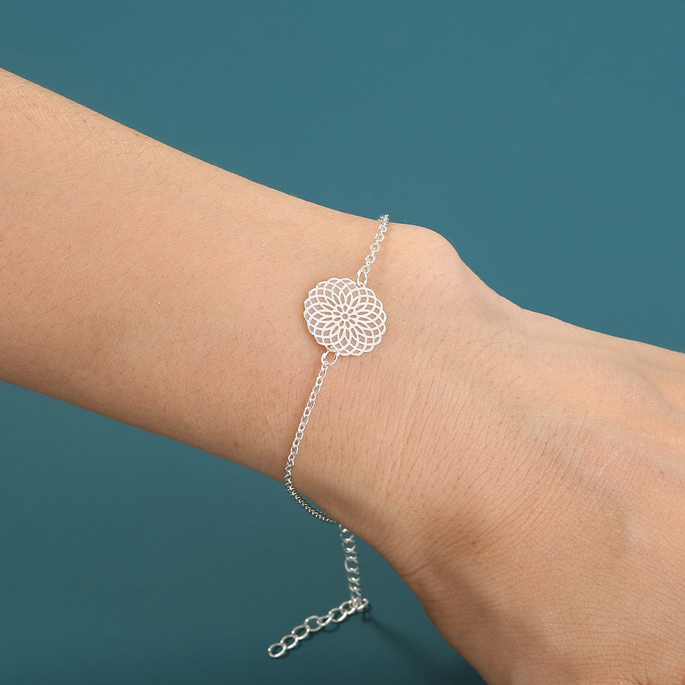 Round Flower Glow‑in‑the‑Dark Bracelet What Else You Got?