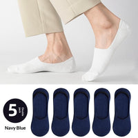 Non-Slip Low-Cut Cotton Socks – 5-Pair Set