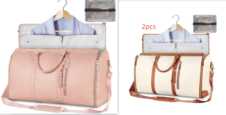 Large Capacity Travel Duffle Bag Women's Handbag Folding Suit Bag Waterproof Clothes Totes What Else You Got?