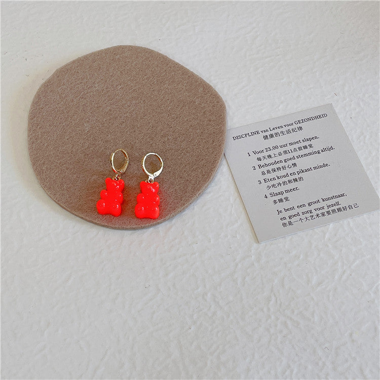 South Korea Colorful Candy Bear Earrings – What Else You Got?