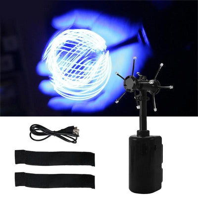 Heavenly Glow LED Light Spiral Toy - Mesmerizing Rotating Luminous Pill Generator for Kids & Adults