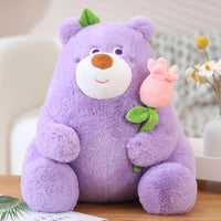Flower Bear Plush Pillow – Adorable Stuffed Animal & Pillow Combo for Kids & Girls