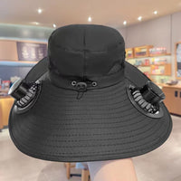 Stay Cool & Protected with a Solar-Powered Fan Hat
