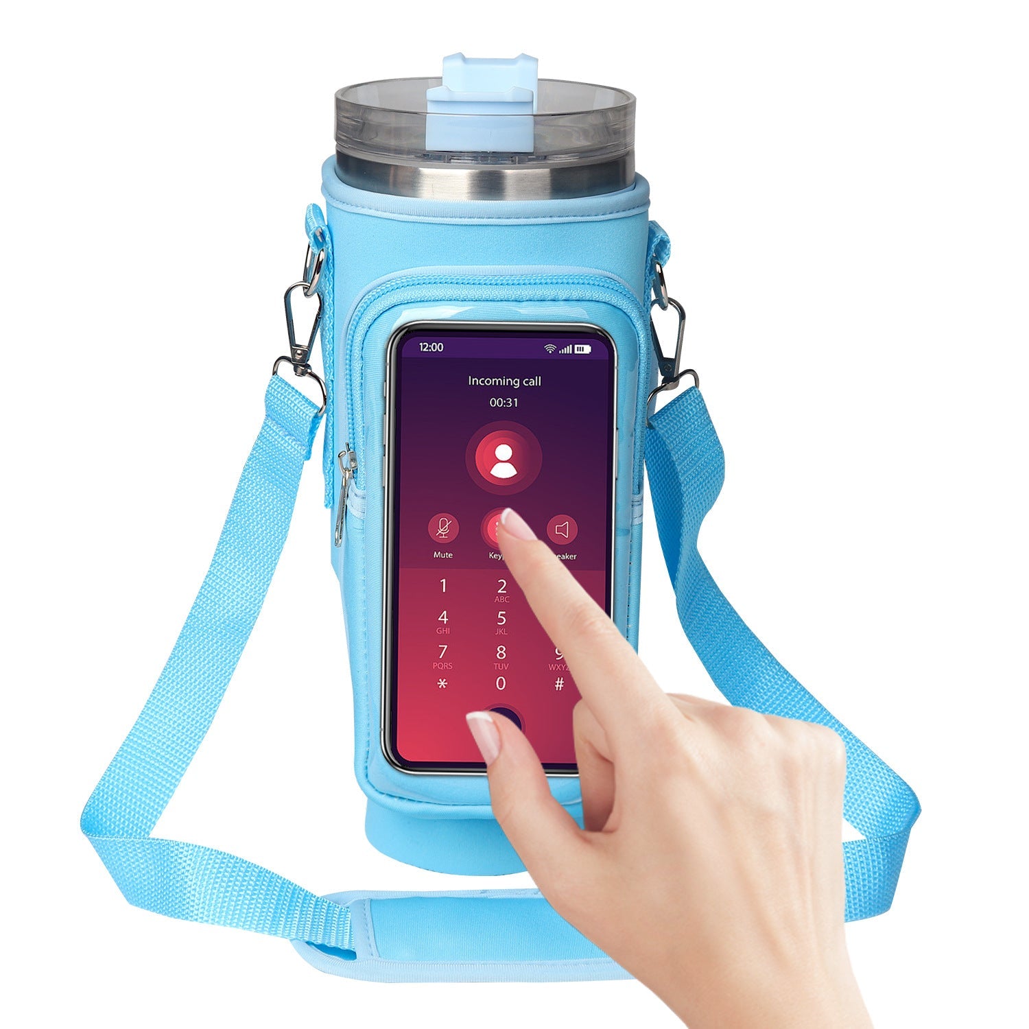 40oz Cup Cover Transparent Touch Screen Neoprene kitchen gadgets What Else You Got?