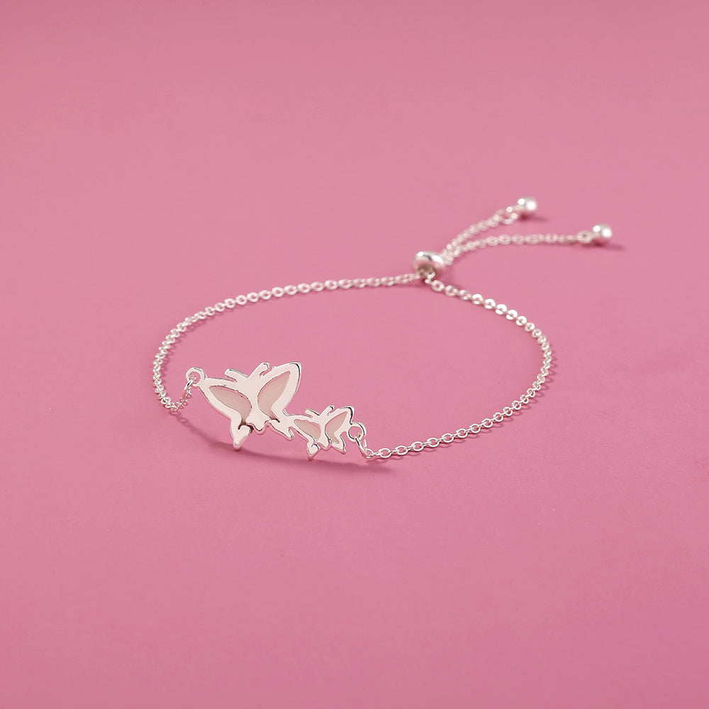 Copper Butterfly Glow‑in‑the‑Dark Silver Bracelet What Else You Got?