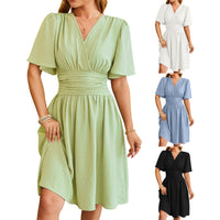 Graceful Modest Summer Dress with Bell Sleeves - Feminine & Affordable Women's Fashion