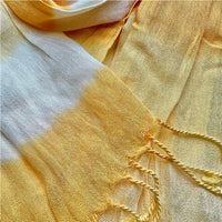 2pcs Sunshine Boho Scarf - Sunny Yellow Floral Pattern Printed Scarf
