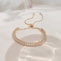 Sparkling Rhinestone Adjustable Bracelet – Dazzling Crystal Bling Jewelry for Women – Korean Fashion Jewelry