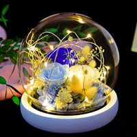 Eternal Rose Glass Cover Gift Box - Preserved Christian Floral Keepsake