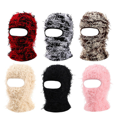 Winter-Proof Knitted Balaclava Hat – Unisex Acrylic Dome Wool Hat (Windproof & Warm) – Full Coverage Cold Weather Gear