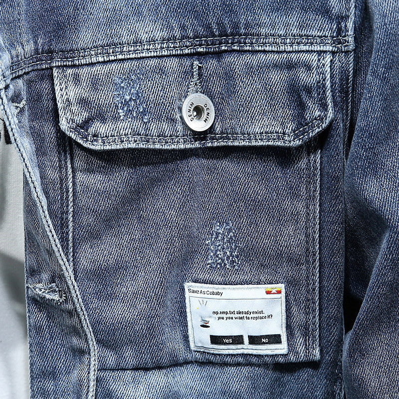 Men’s Loose Denim Jacket – Trendy INS‑Style Cotton Jean Coat for Teens & Adults (Four‑Season Wear) What Else You Got?