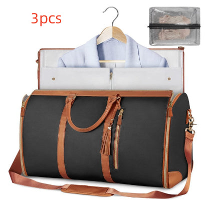 Large Capacity Travel Duffle Bag Women's Handbag Folding Suit Bag Waterproof Clothes Totes What Else You Got?