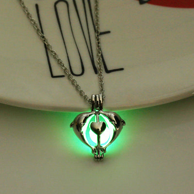 Glow-in-the-Dark Dolphin Necklace – Luminous Ocean Pendant Jewelry