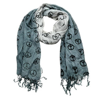 2pcs Understated Elegance Subtle Pattern Scarf - Grey Printed Scarf