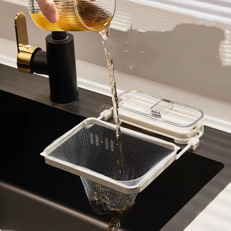 Kitchen Sink Filter Rack Suction Cup Disposable Leftover Leftovers Filter Pocket Kitchen Garbage Drain Rack Sink Strainer Kitchen Gadgets What Else You Got?
