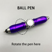 Fingertip Gyro Spinner Pen - Stress-Relieving Blue Ballpoint Pen Set (4-Pack)