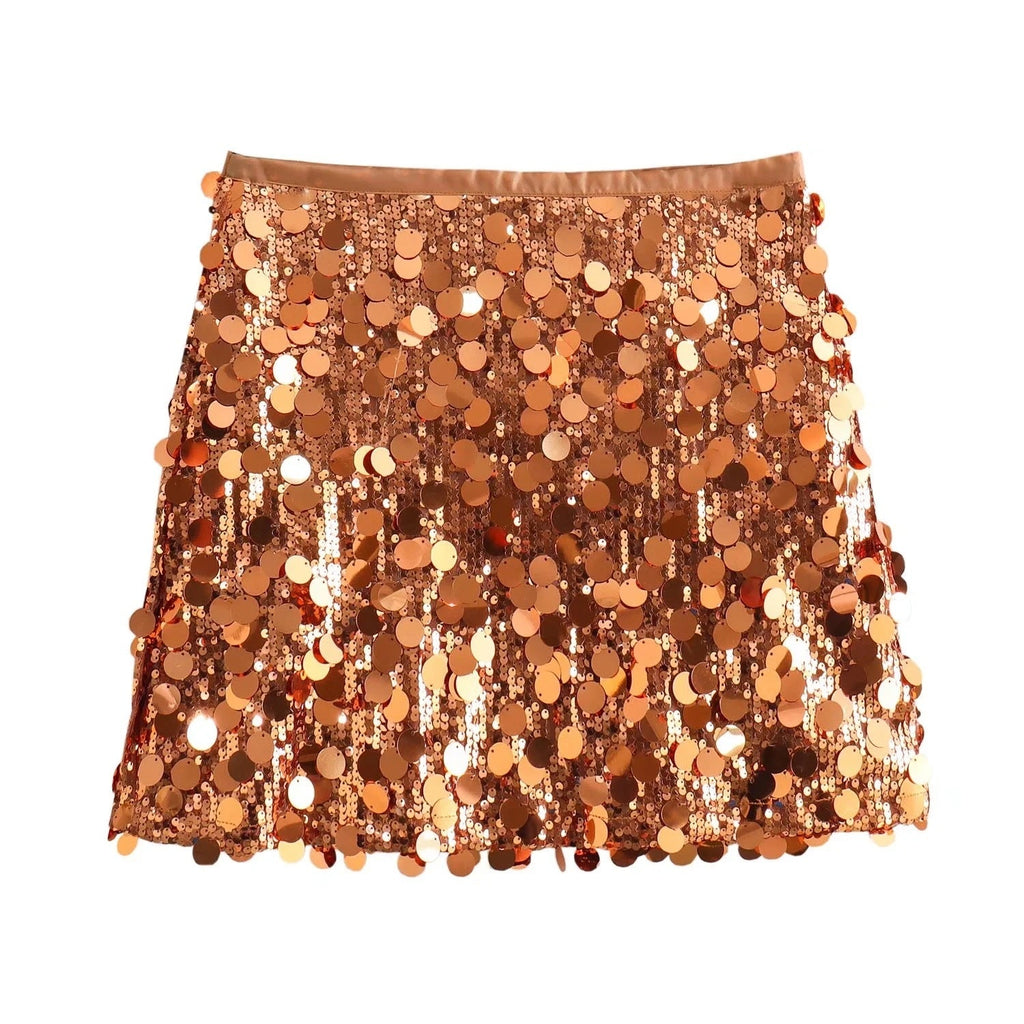 Women's Sequin Mini Skirt | Glamorous Party Skirt | Trending Shimmer Bodycon Skirt 2026 What Else You Got?