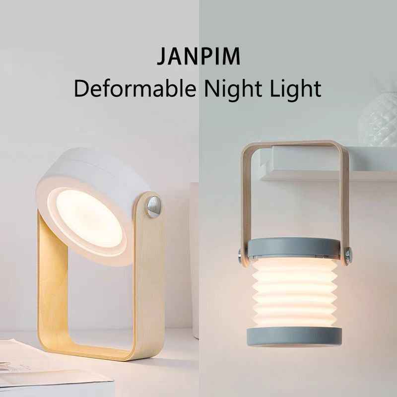 Foldable Touch Dimmable Reading LED Night Light Portable Lantern Lamp USB Rechargeable For Home Decor What Else You Got?