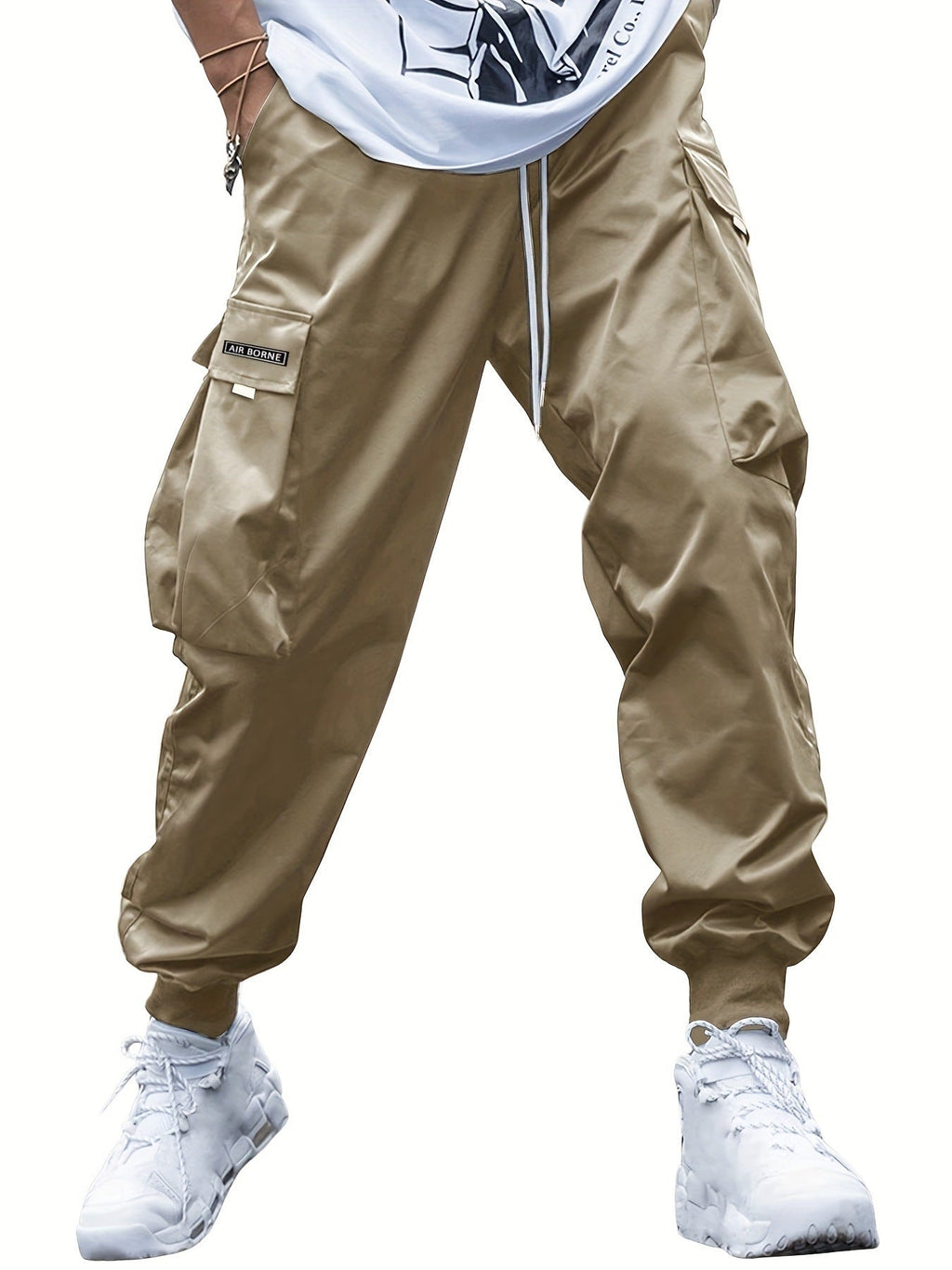 Multi-pocket Cargo Pants Men's Casual Hip-Hop Drawstring Trousers Outdoor Streetwear Sports Pant What Else You Got?