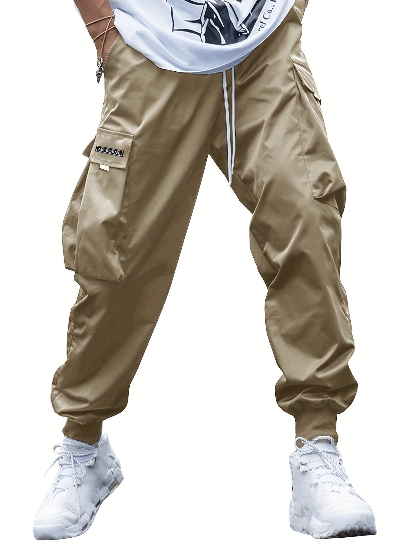 Multi-pocket Cargo Pants Men's Casual Hip-Hop Drawstring Trousers Outdoor Streetwear Sports Pant What Else You Got?